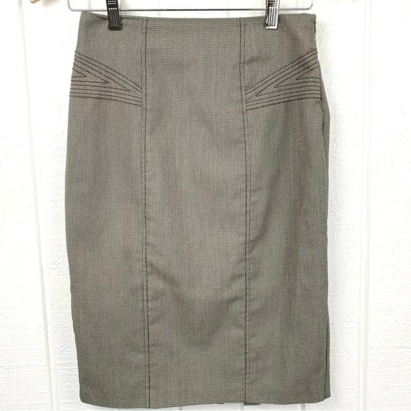 XOXO Women Pleated Y2K Career Office Skirt Brown Corpcore Preppy Size 3/4 - Picture 9 of 9
